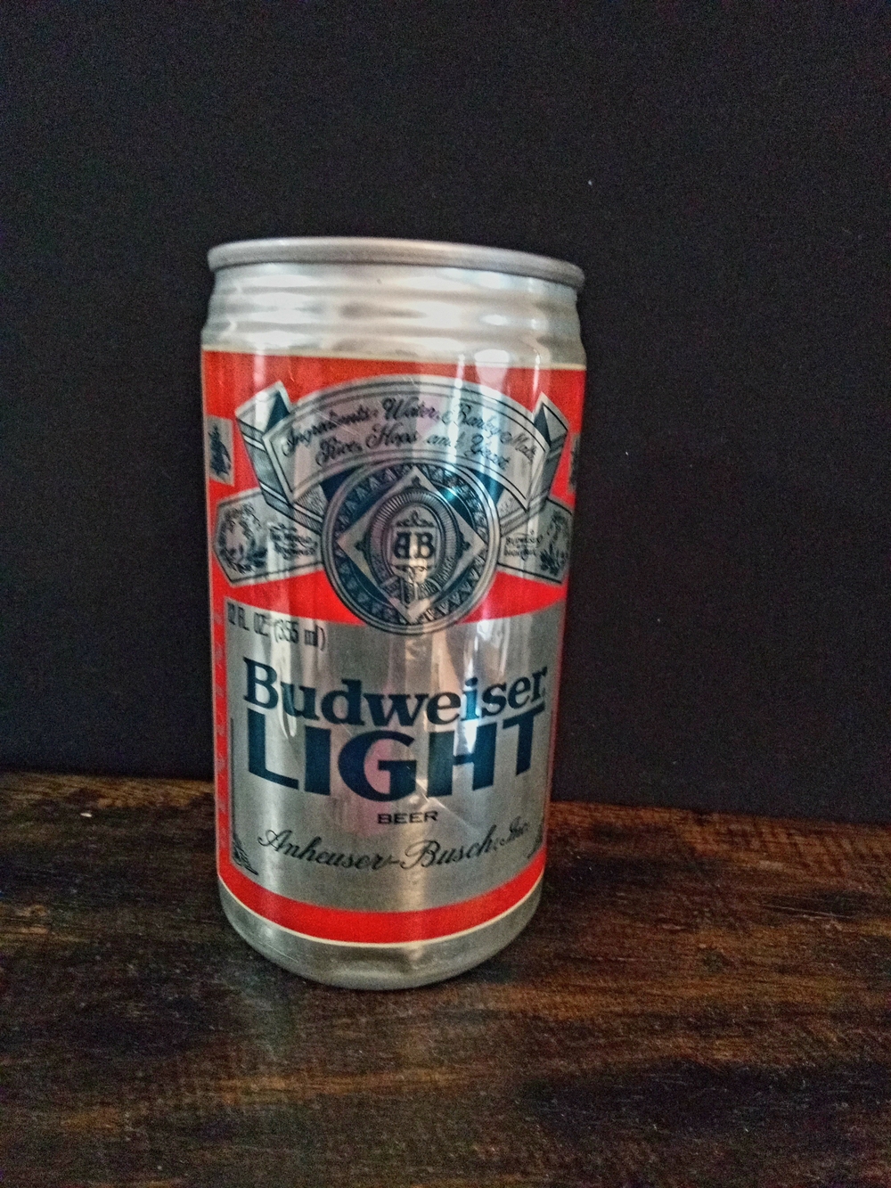 1981 Authentic First Edition Commemorative Budweiser Light Collectible Beer Can